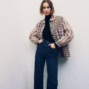 Zara quilted patchwork jacket size small